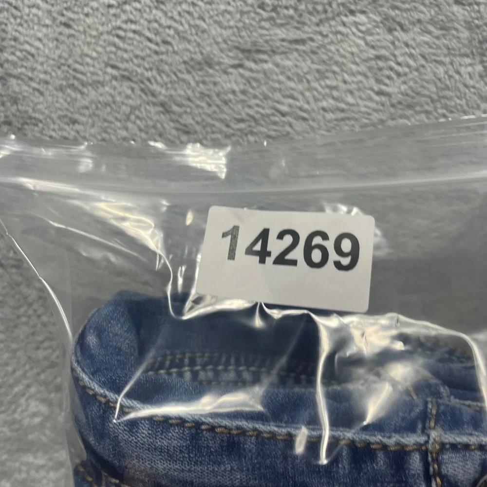 BKE Jake Straight Leg Jeans Men 32R Medium Wash Denim Blue Contrast Stitch 32x31